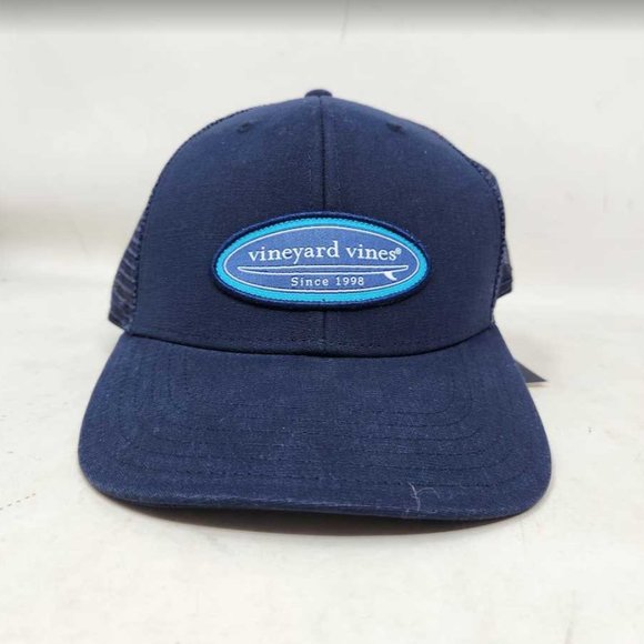 Vineyard Vines Accessories New Mens Vineyard Vines Canvas Surf Patch Trucker Hat In Vineyard
